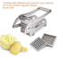 Stainless Steel Potato Slicer, Manual French Fries Cutter with Durable Handle image