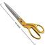 Stainless Steel Sharp Tailor Scissors for Clothing Dressmaking Shears Fabric Craft Cutting Adjustable Kitchen Scissors, Gold (9.5) image