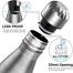 Stainless Steel Silver Colour Water Bottle 500ml image