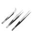 Deli Stainless Steel Tweezers Set 3pcs image