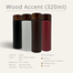 Stainless Steel Vacuum Flask Thermos Cup With Wooden Cove image