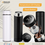 Stainless Steel Vacuum Flask Thermos Cup With Wooden Cove image