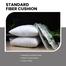 Standard Fiber Cushion, Tissue Fabric, White 20x20 Inch image