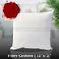 Standard Fiber Cushion, Tissue Fabric, White 12x12 Inch image