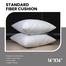 Standard Fiber Cushion, Tissue Fabric, White 16x16 Inch image