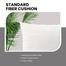 Standard Fiber Cushion, Tissue Fabric, White 20x20 Inch image