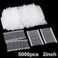 Standard Tagging Attachment Fasteners 5000pcs Plastic Regular Garment Clothing Price Tag 2 Inch image
