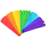 Sticks Multi-Colored Large Size ice Cream Sticks to Craft Making Pack of 50 image