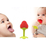 Strawberry Baby Silicone Hand Teether/Pacifiers CN -1pcs image