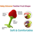 Strawberry Baby Silicone Hand Teether/Pacifiers CN -1pcs image