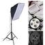 Studio Softbox Light Kit with 4in1 E27 Lamp Holder with 50x70 cm Softbox and Stand image