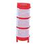 Style Fence Rack 4 Step (Big) - Red And White image