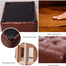 Stylish Padded Square Stool – Modern Foam Stool Brown image
