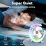 Summer Camping LED Light Air Cooling Colourful Led Fans Usb Battery Power Stand Portable Electric Mini Desktop Fan Big size image
