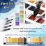 Superior Water colour Cake Paint 8 Metallic, Pearl and Pigmented Color Box With 1pc Water brush Pen for Professional image