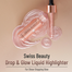 Swiss Beauty Liquid Highlighter Drop and Glow - 18 ml (02 Gold) image