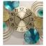 TAISK Metal Wall Clock for Living Room, Creative Large Decoration Wall Clock Silent Wall Clock Non Ticking Clock for Home Kitchen Office,Gold,92x45cm image