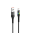 Teton Type A to Type C 6A Fast Charging Data Cable With Colorful Light 1.2m 6A type C cable image