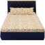 TEX Cotton Multi-Color Double King Size Flat Bed Sheet Set 7.5 x 8.5 Feet With Two Pillow Covers image