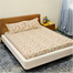 TEX Cotton Multi-Color Double King Size Flat Bed Sheet Set 7.5 x 8.5 Feet With Two Pillow Covers image