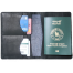 THE MEN's CODE Black Color Crocodile Leather Passport Holder - MPD001 image