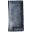 THE MEN's CODE Black Leather Long Wallet For Men image