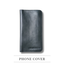 THE MEN's CODE Black Leather Long Wallet Phone Cover For Men/Women image