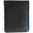 THE MEN's CODE Black Leather Short Wallet - For Men image