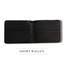 THE MEN's CODE Black Leather Short Wallet - For Men image