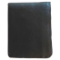 THE MEN's CODE Black Leather Short Wallet - For Men image