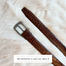 THE MEN's CODE Chocolate Color Leather Belt For Men image