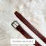 THE MEN's CODE Chocolate Color Leather Belt For Men image