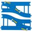 Tomica Parts R- 15 Double/Wide Point Rail image