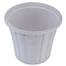 Tel Rattan Flower Tub with Tray 8 Inch White image