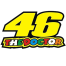 The Doctor 46 3d Reflective Waterproof Emblem Decals For Motorcycle- 8 Pcs image