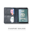 The Men's Code Black Leather Passport Holder - MPC001 image