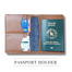 The Men's Code Black Leather Passport Holder - MPD002 image