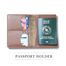 The Men's Code Brown Leather Passport Holder - MPC002 image