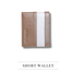 The Men's Code Brown-White Color Contrast Leather Wallet for Men - MWC001 image