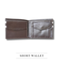The Men's Code Chocolate-White Color Contrast Design Leather Wallet for Men - MWC002 image