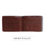 The Men's code Chocolate Color Leather Short Wallet For Men image