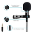 Tie Clip-on Lapel Microphone Mic For Mobile Phone 3.5mm Jack (5Fit) image