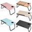 Tiltable And Foldable Double Head Laptop Table - Pink Color image