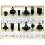 Tolsen 12pcs Carbide Router Bit Set With Wood Case Box (1/4inch ) image