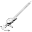 Tolsen 200 mm Vernier Caliper 6 Inch Dial Type image