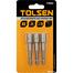 Tolsen 3 Pcs Magnetic Nut Socket Set 8mm Tek Screw Bits image