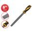 Tolsen 8 Inch Steel File Flat TPR Handle image