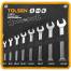 Tolsen 8 pcs Double Open End Spanner 6 ×7 - 20 x 22mm image