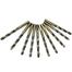 Tolsen Black and Gold HSS Fractional 4.2 mm Straight Shank Jobber Length Drill Bit image