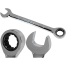 Tolsen Ratchet Gear Spanner Fixed Head 19 mm Combination Wrench Cr-V image